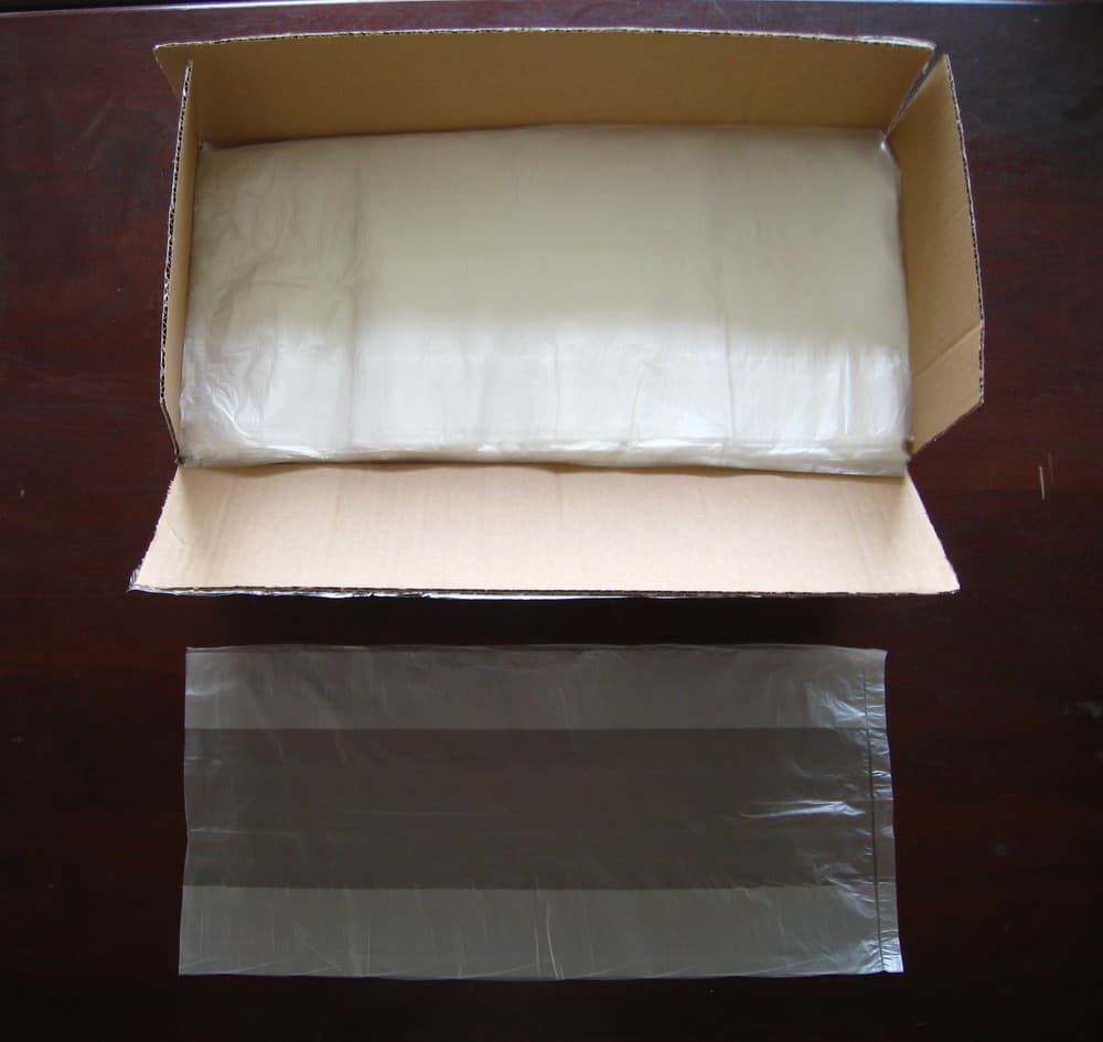 HDPE transparent Plastic Flat food bag